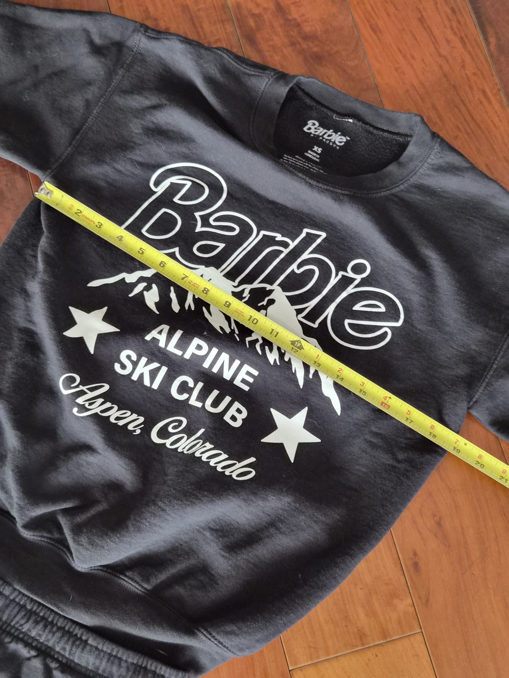 Barbie x PacSun Alpine Ski Club Sweatshirt & Sweatpants Set XS Black - Picture 12 of 16